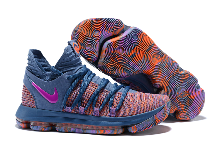 Nike Kevin Durant 10 All Star Orange Blue Pink Shoes